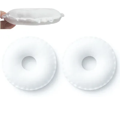 Almofadas Rosquinhas para Seios Amamentação,Protetor de Mamilo para Lactantes, Kit com 2 Unidades