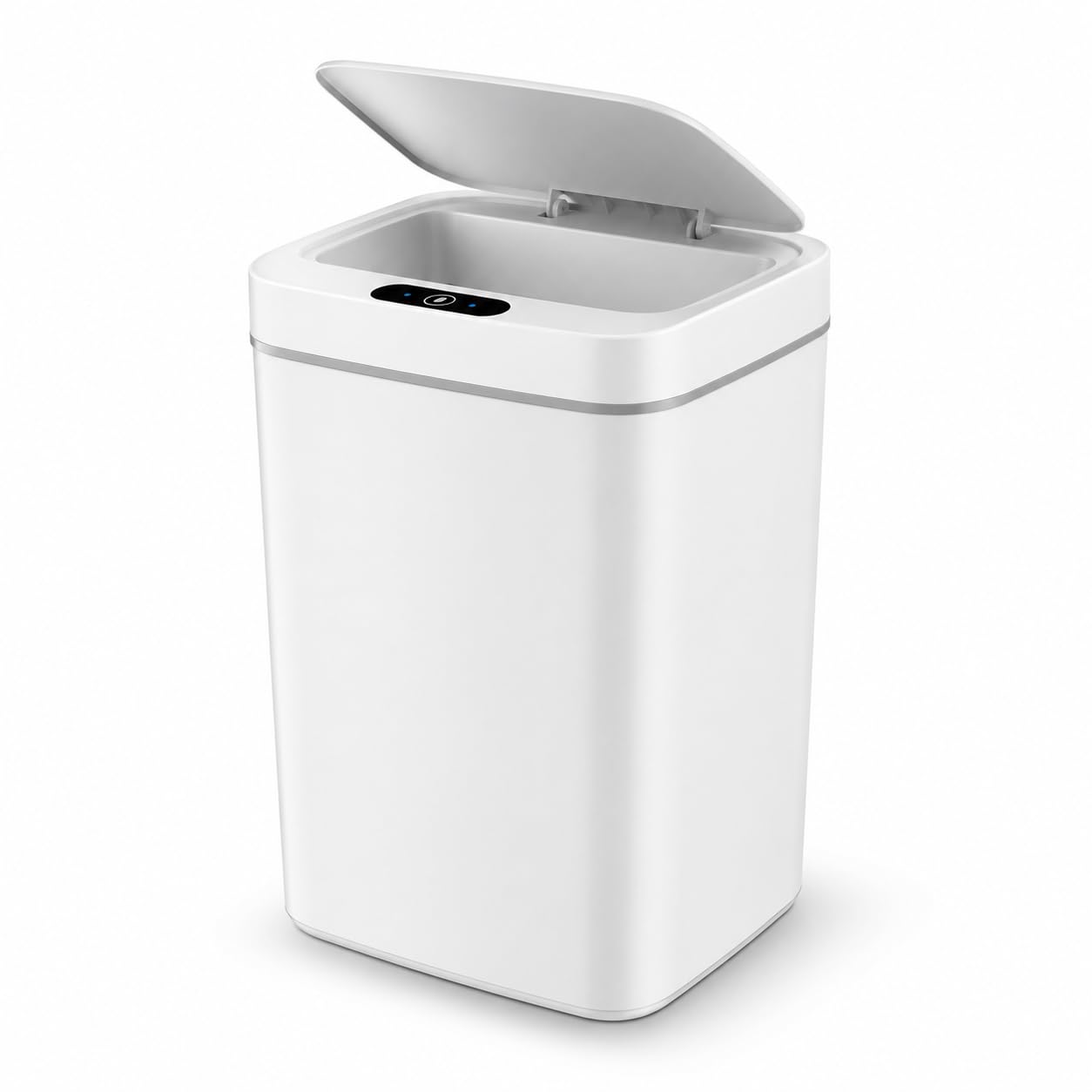 Vicxis Lixeira Automática Inteligente 18L com Sensor de Aproximação Sem Toque, Tampa Antiodor, Fechamento Automático Silencioso, Design Moderno para Cozinha, Banheiro e Escritório Branca