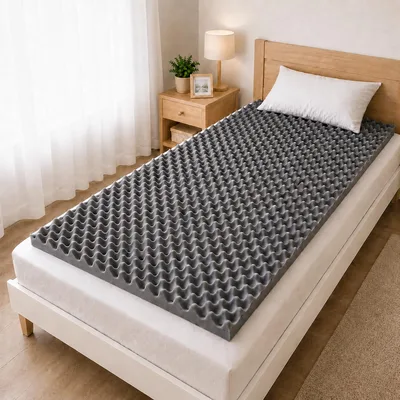 Colchão Casca De Ovo Anti-escaras D23 Solteiro Cinza 80x190 | Durma com conforto