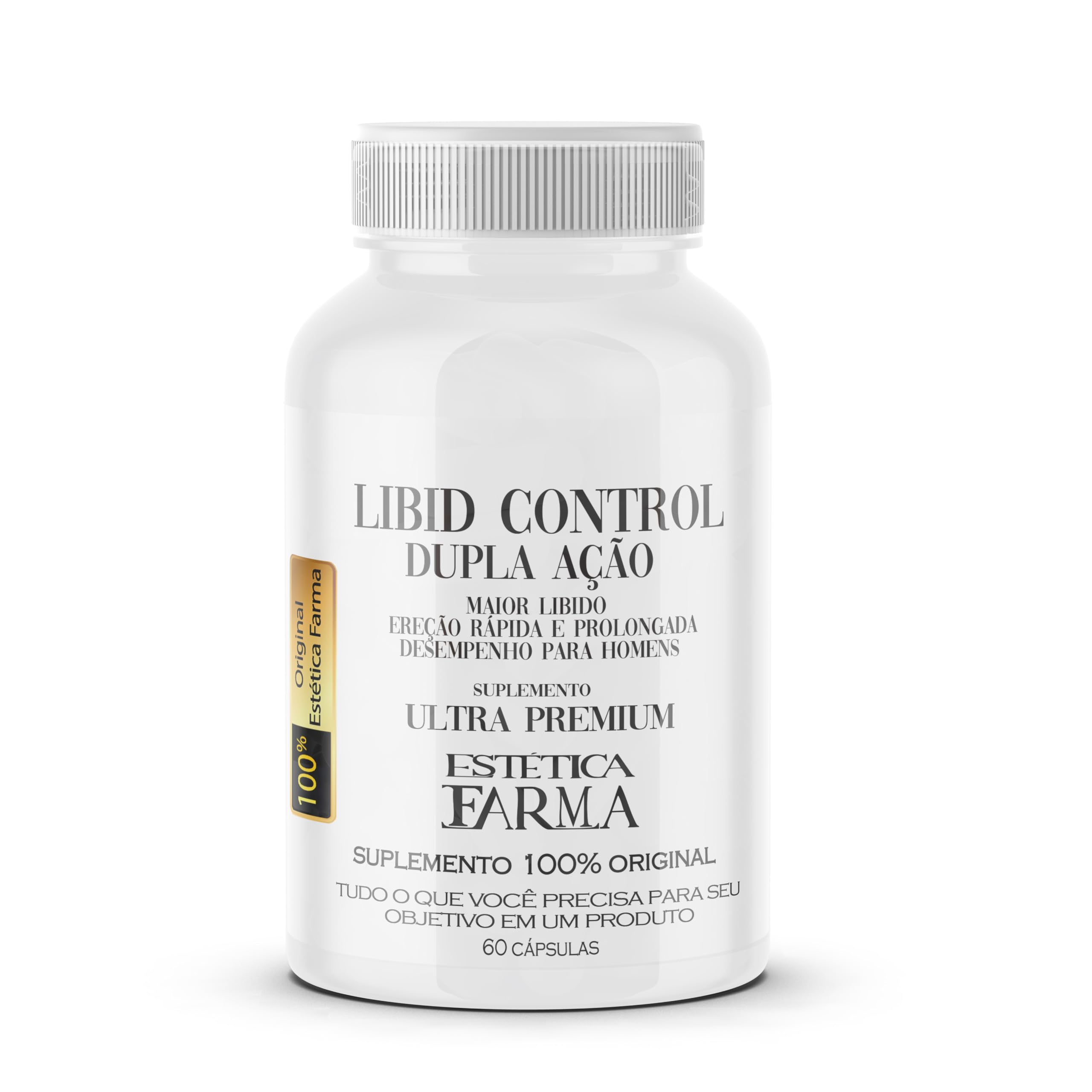 Testo Pré Hormonal Masculino Libid Control Estetica Farma 60 Cápsulas
