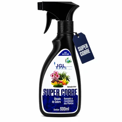 JGL-AGRO Super Cobre 500ml Fertilizante Foliar Pronto para Uso em Plantas | Cobre para uma rotina foliar prática de cuidado e desenvolvimento das plantas