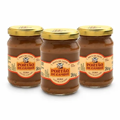 Kit 3 Doce de Leite Zero Açúcar e Zero Lactose Portão do Cambuí 215g