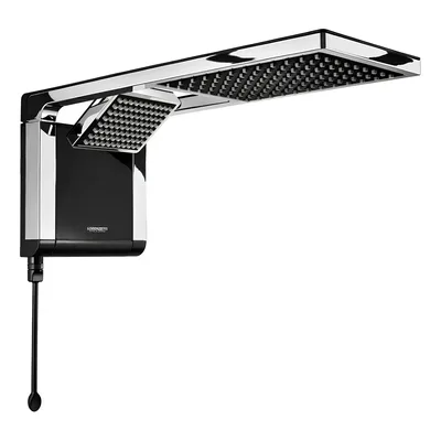 Chuveiro Eletrônico Lorenzetti Acqua Duo Ultra Preto/Cromado Parede 7800W