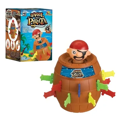 Jogo de mesa Barril pirata Médio Art Brink 16 Adagas