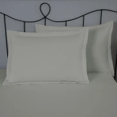 Kit 2 Porta Travesseiro 70x50 Liso Aba Americana Percal