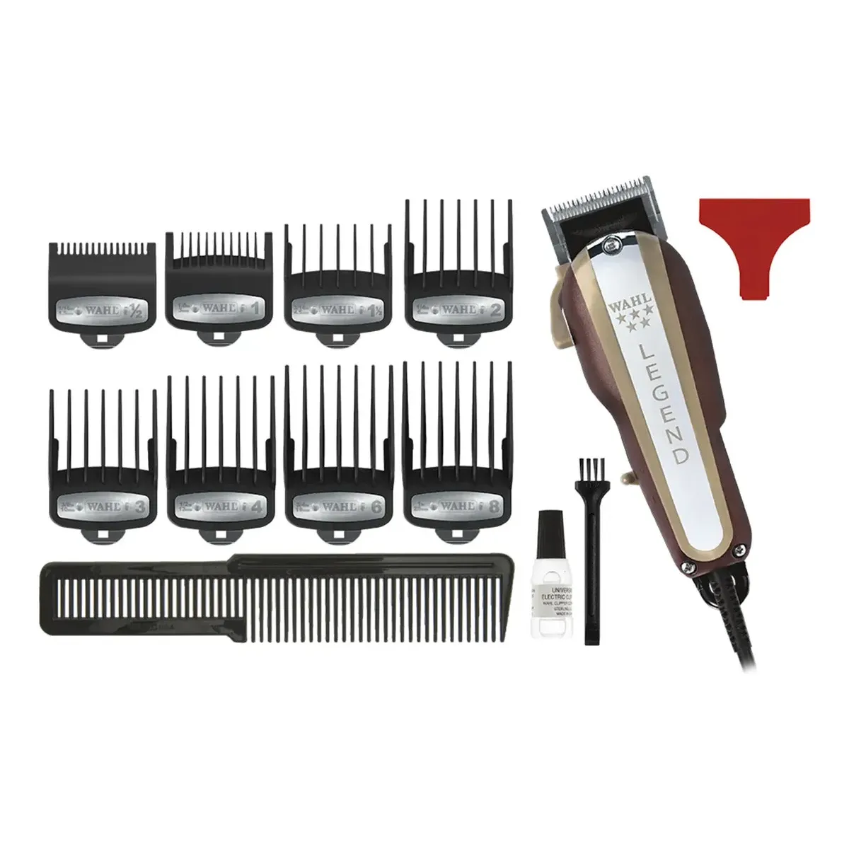 Wahl Maquina de Corta Cabelo Legend Profissional Para Barbeiros Com Fio 110v Motor V9000 Cor Vermelha