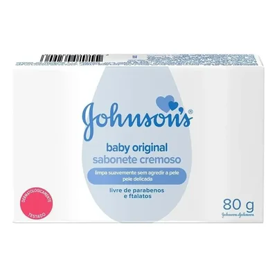 Sabão em barra Johnson's Baby de 80 g