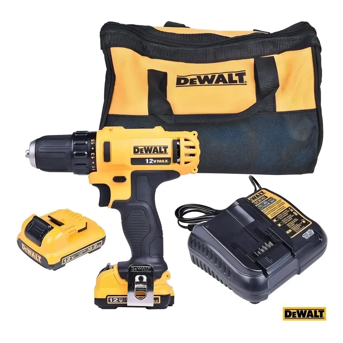 Furadeira e Parafusadeira 10mm Dewalt Modelo DCD710 2 Baterias 1 Carregador