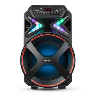 Caixa Amplificada Connect Lights Plus Cm-700 Mondial Cor Preto