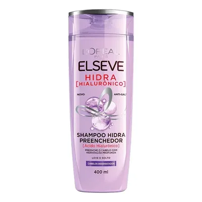 Shampoo Preenchedor Hidratante com Ácido Hialurônico Elseve L'Oréal Paris 400ml