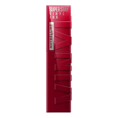 Batom Líquido, Longa Duração, Acabamento Vinil Espelhado e Efeito Gloss, Brilho Instantâneo, Conforto para os Lábios, Fórmula Vegana, Cor Royal, SuperStay Vinyl Ink Maybelline NY 4,2ml