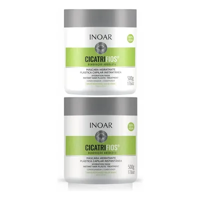 Máscara Cicatrifios Plástica Capilar Inoar 2x500g