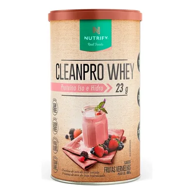 Cleanpro Whey Frutas Vermelhas - Nutrify 450g