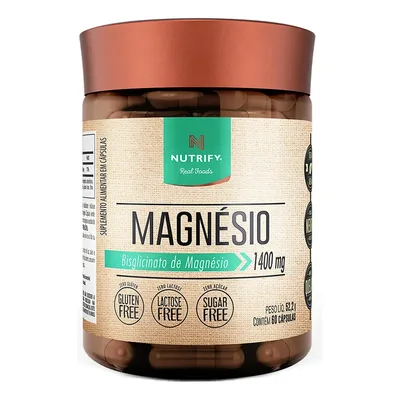 Magnésio Bisglicinato - 60 Cápsulas - Nutrify
