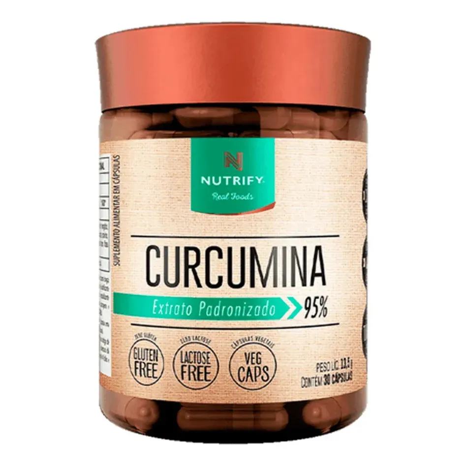 Nutrify - Curcumina 30 Cápsulas - Suplemento com Cúrcuma - Antioxidante e Benéfico para Saúde Articular