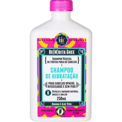 Shampoo Be(M)dita Ghee Hidratação Banana E Aloe Vera 250ml Lola Cosmetics