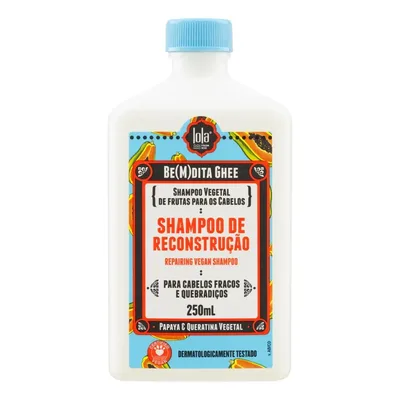 Be(M)dita Ghee Shampoo Reconstrução Mamão E Queratina Vegetal 250ml Lola Cosmetics