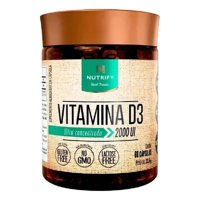 Suplemento en cápsula Nutrify Vitaminas Vitamina D3