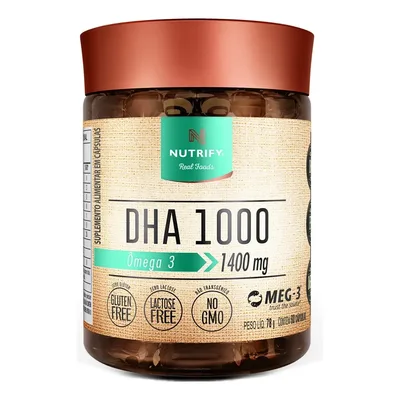 Ômega 3 Dha 1000 60 Cápsulas Nutrify Neutro