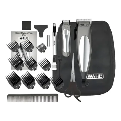 Kit Máquina E Aparador De Pelos Deluxe Groom Pro Cinza Wahl