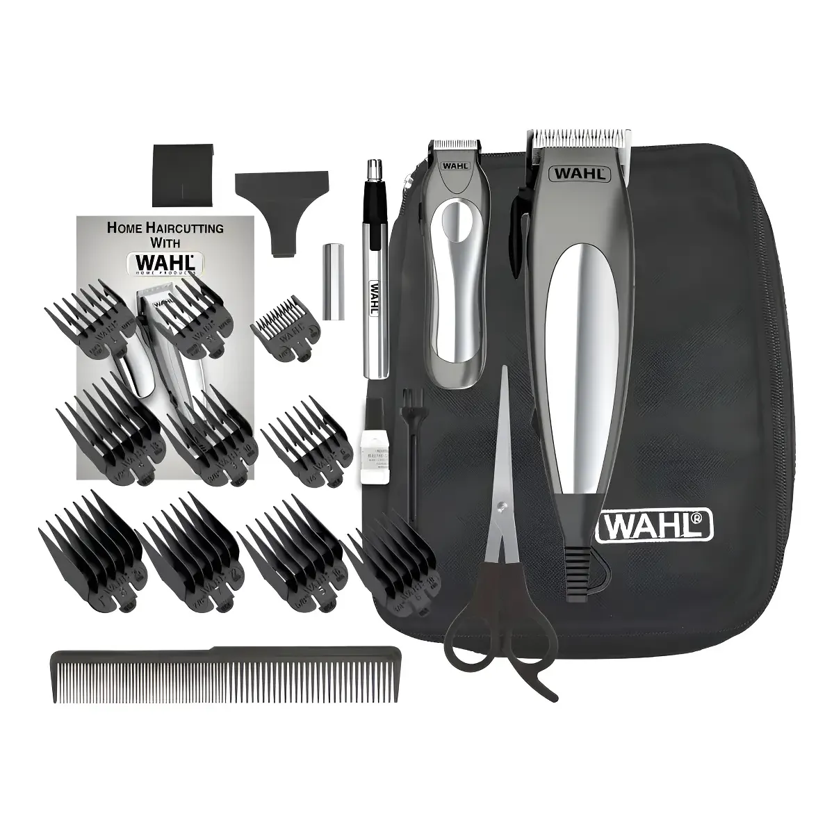 Kit Máquina E Aparador De Pelos Deluxe Groom Pro Cinza Wahl