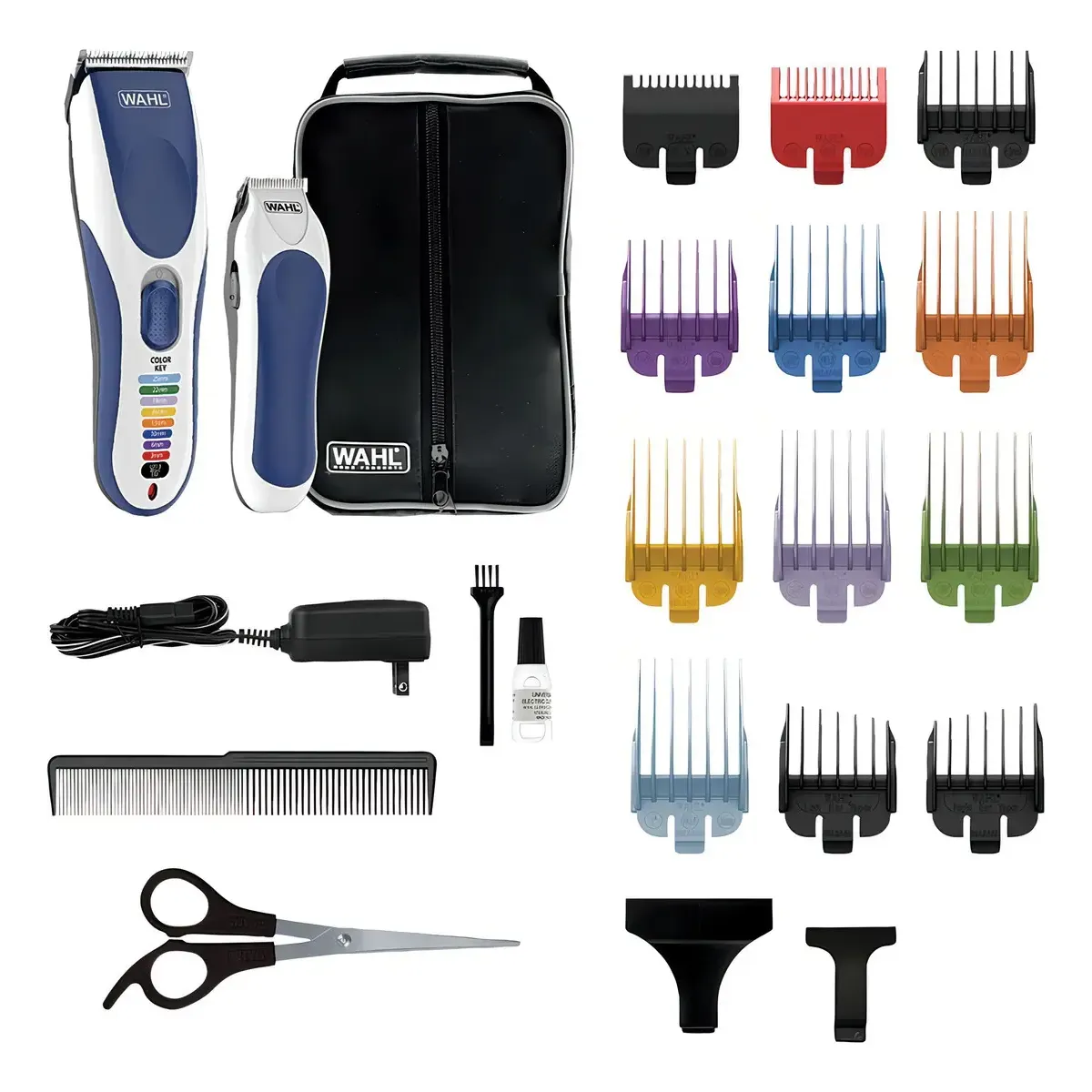 Combo Maquina de Cortar Cabelo e Maquina de Acabamento Wahl Color Pro Sem Fio Bivolt