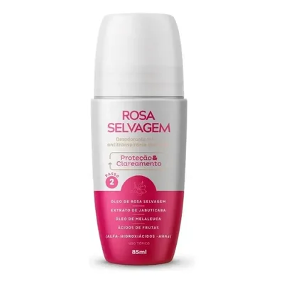 Desodorante Clareador Roll On 85ml - Rosa Selvagem