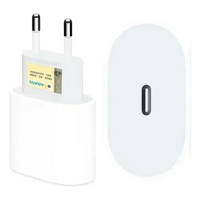 Fonte Carregador Turbo Para Iphone 11 12 13 14 15 16 Samsung Xiaomi Celular Usb-c Shaolong Branco