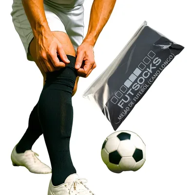 Meião De Futebol Cano Alto Liso Profissional Futsocks