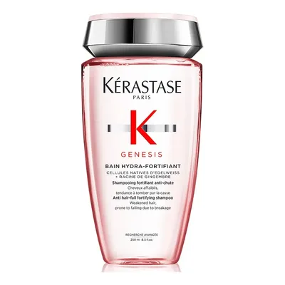 Shampoo Antiqueda Fortificante com Células Nativas de Edelweiss e Raiz de Gengibre para Cabelos Oleosos, Finos ou Normais, Genesis Bain Hydra-Fortifiant Kérastase, 250ml
