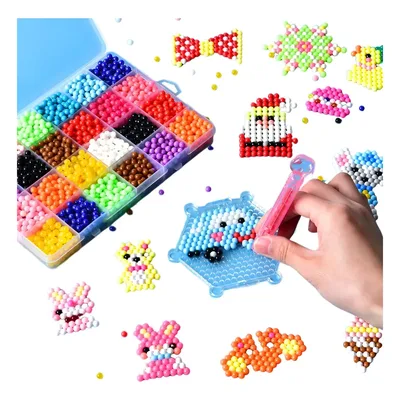 Bolinhas Magica 3000 Contas Aquabeads Spray De Agua Completo