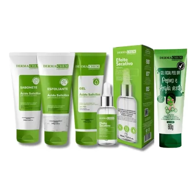 Kit Skincare Ácido Salicílico + Sérum Secativo +gel Peel Off