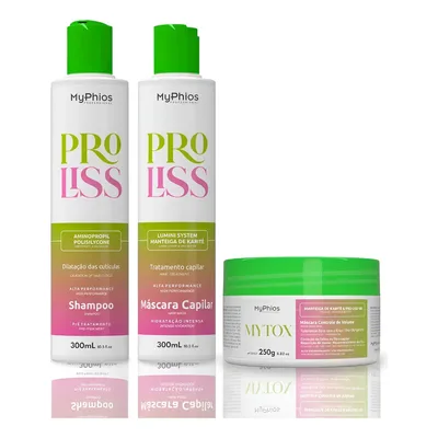 Escova Progressiva Proliss 300ml + Btox Mytox 250g Myphios