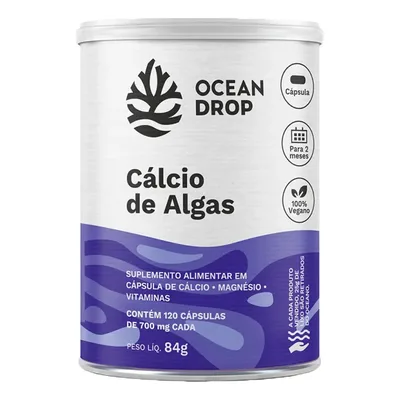 Cálcio de Alga - Ocean Drop - 120 tabletes
