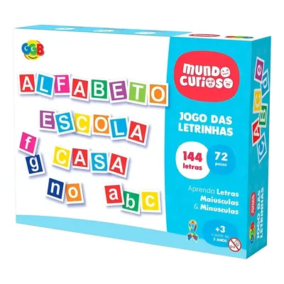 Brinquedo Educativo Alfabeto Móvel Silábico 72 Letras Escola