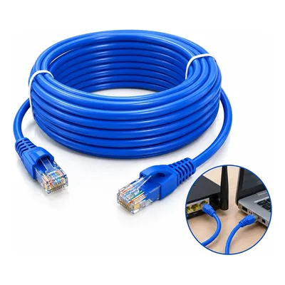 Cabo De Rede Internet Cat5 Ethernet Rj45 10 Metros Lan Giga