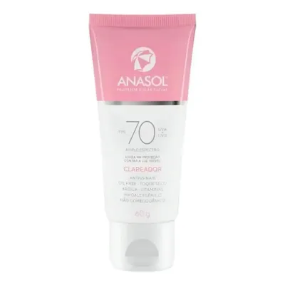 Protetor Solar Facial Fps 70 Clareador Anasol - 60g