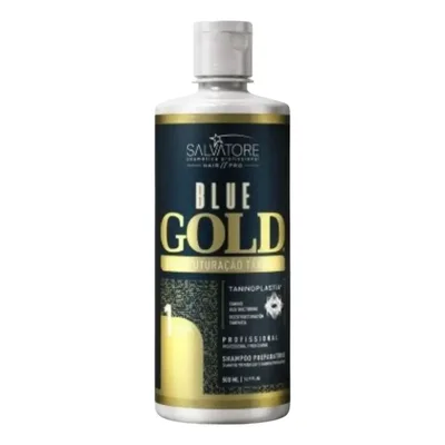 Shampoo Anti-residuos Blue Gold 500 Ml Salvatore