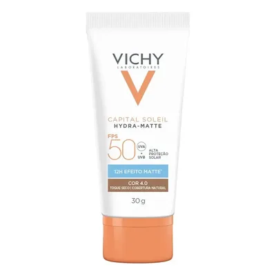 Protetor Solar Facial Capital Soleil Hydra-Matte FPS50 Cor 4.0 30g Vichy