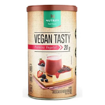 Proteína Vegan Tasty Frutas Vermelhas 420g Nutrify Frutas Vermelhas