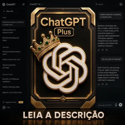 Chatgpt Plus 365 Dias Funciona Todos Dispositivos - Brinde