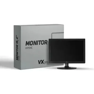Monitor Led 15.4 Polegadas Vga/hdmi Vesa Cor Preto