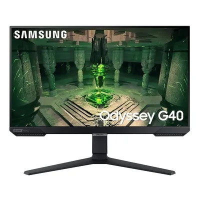 Monitor Samsung Odyssey G40 25" Preto, Full HD, IPS, 240Hz, 1ms, HDMI, FreeSync Premium, G-Sync