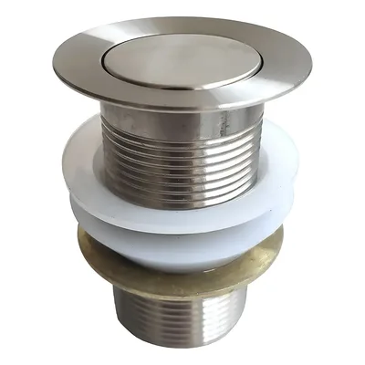 Válvula 1 1/4 Inox Click Cinza Flvx Hidro para Pia e Lavabo