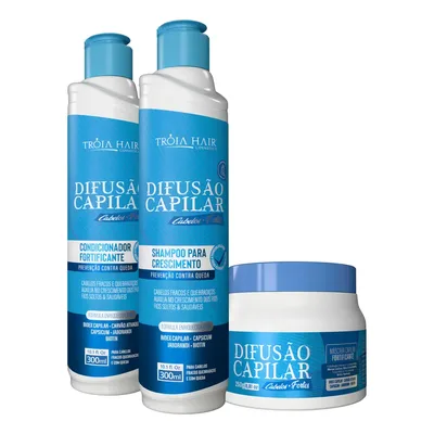 Combo Anti-queda - Shampoo Condicionador Máscara Troia Hair