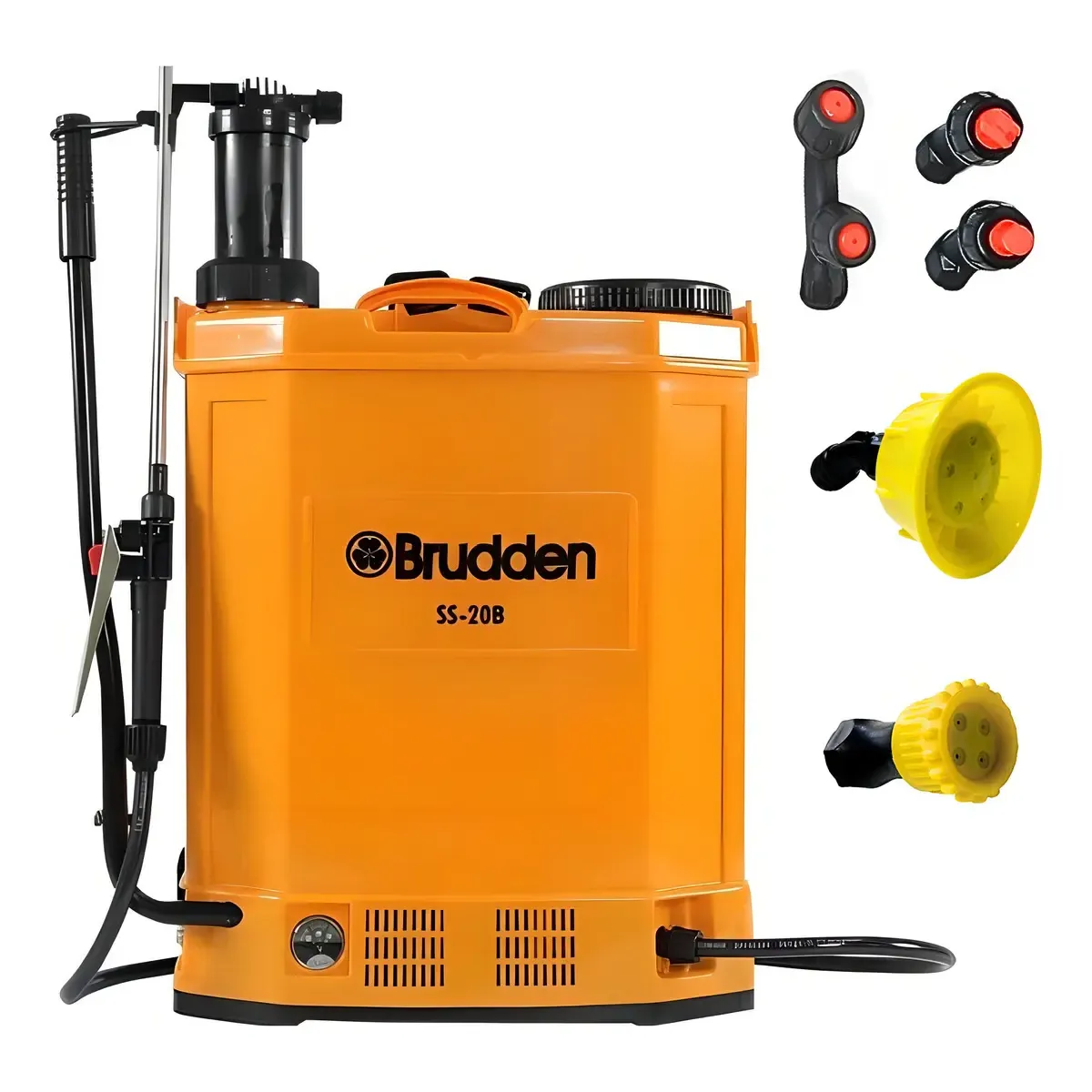 Pulverizador Mochila de Pressão Brudden 20L Bateria 12V Autonomia 10h