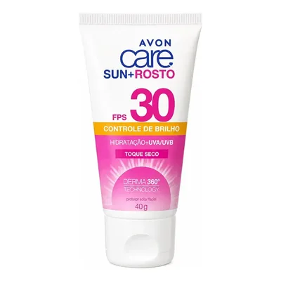 Protetor Solar Care Sun+rosto Controle Brilho Fps30 40g Avon