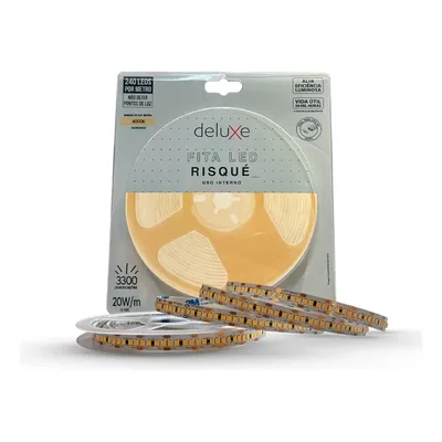 Fita Led Risque 20w 4000k Branco Neutro 5 Metros 240 Leds/m Cod: 192777038 Avant