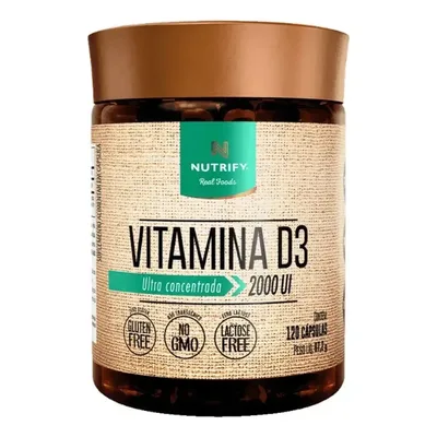 Vitamina D3 2.000 UI 120 Cápsulas Nutrify