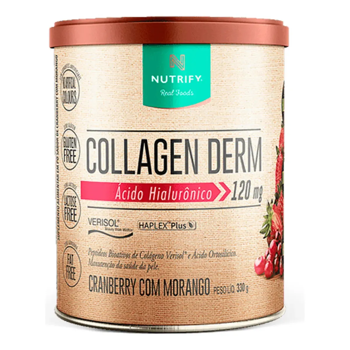 Collagen Derm Cranberry com Morango - Nutrify 330g